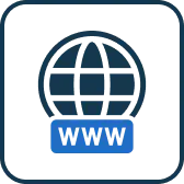 Icon of a domain name