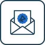 Icon of an open envelope