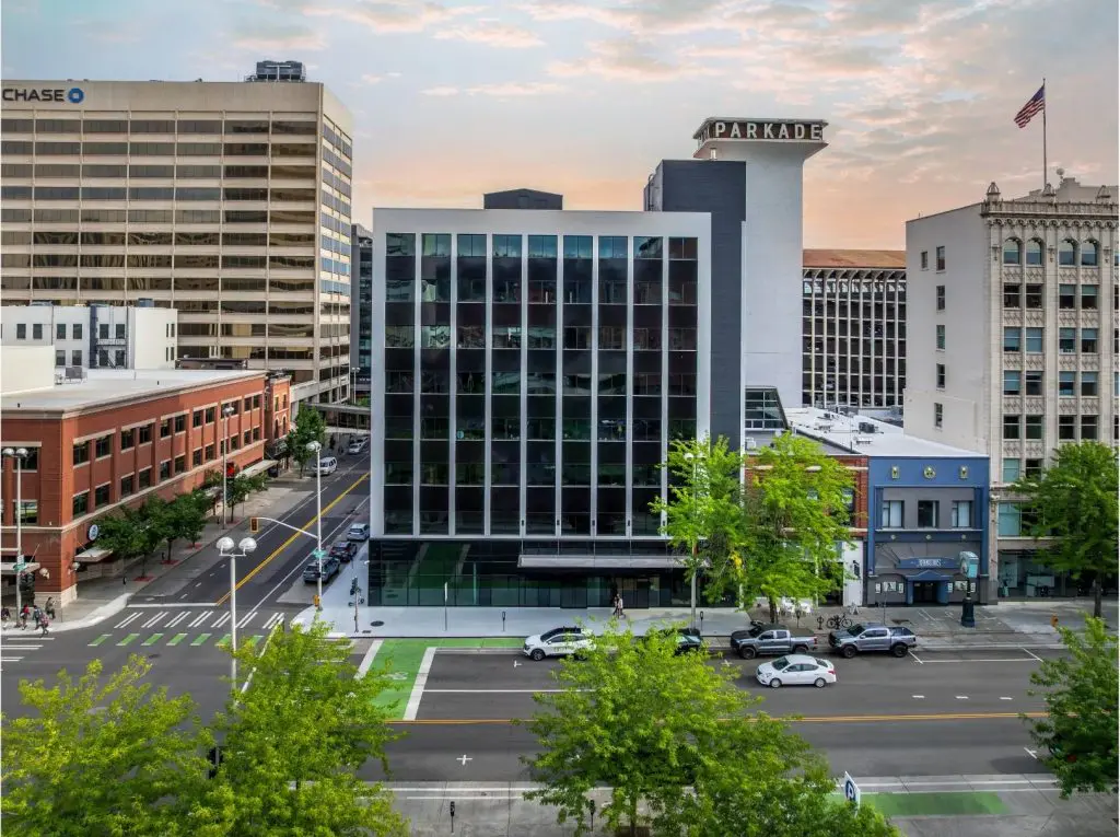 Image of the Fidelity building in downtown Spokane, Washington