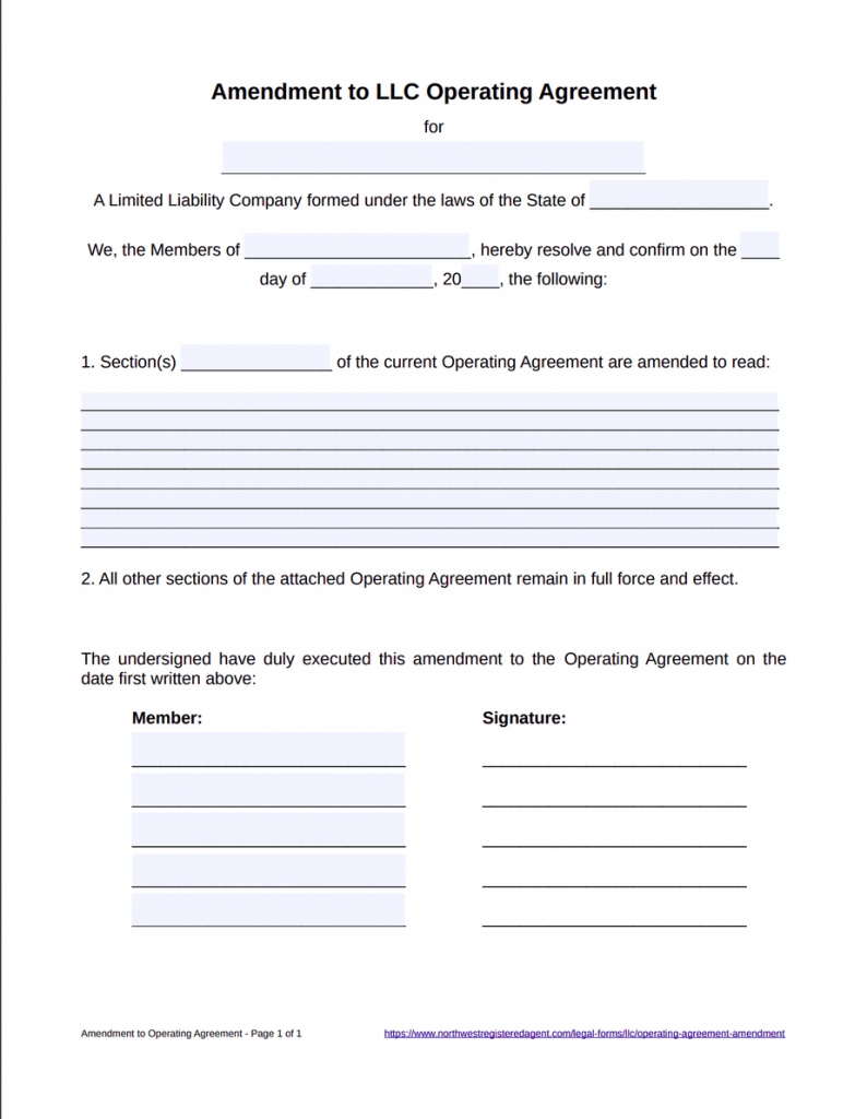 Llc Agreement Template thumbnail