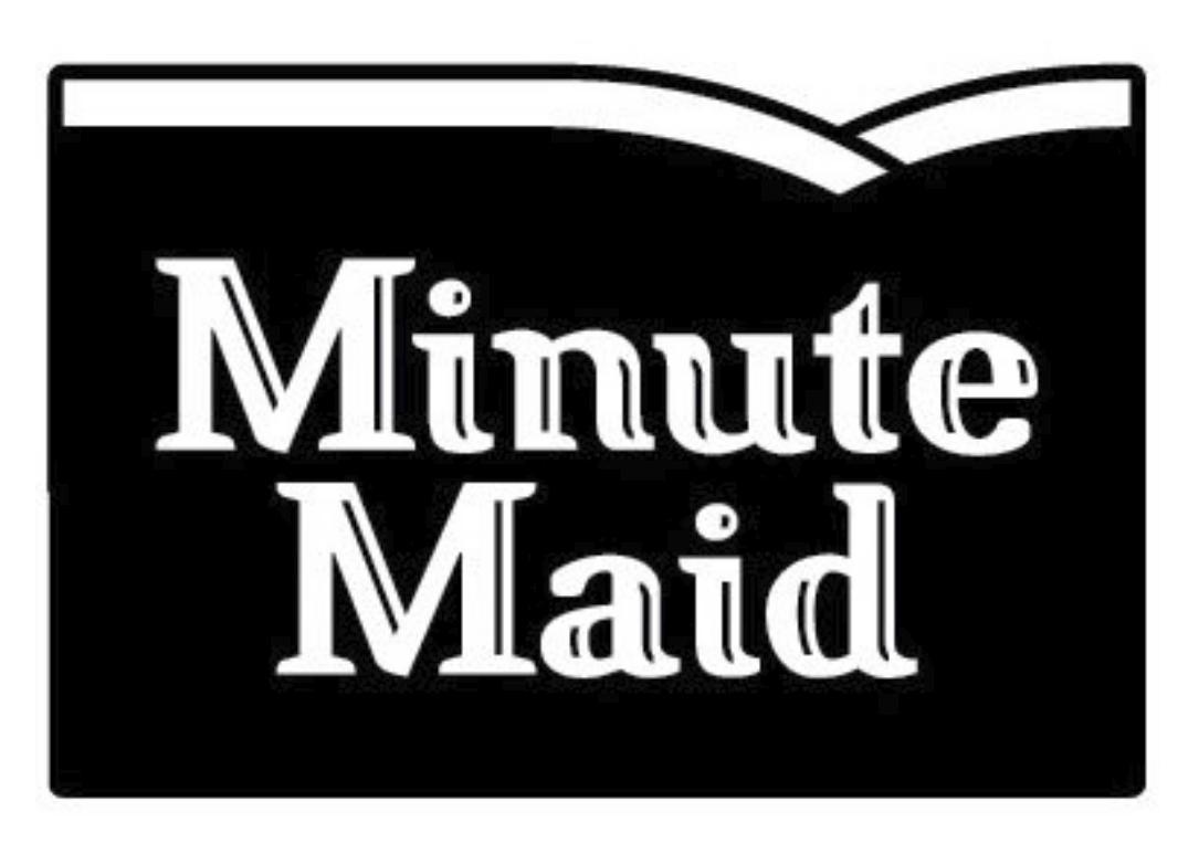 Minute Maid logo in black and white.